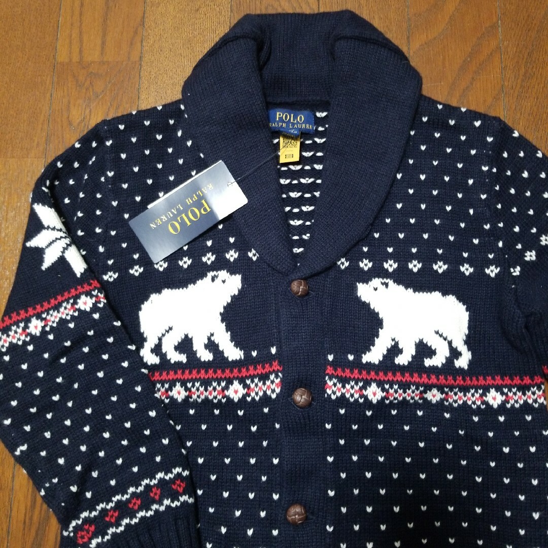 POLO RALPH LAUREN(ポロラルフローレン)のポロラルフローレン ニット アウター キッズ/ベビー/マタニティのキッズ服女の子用(90cm~)(ジャケット/上着)の商品写真