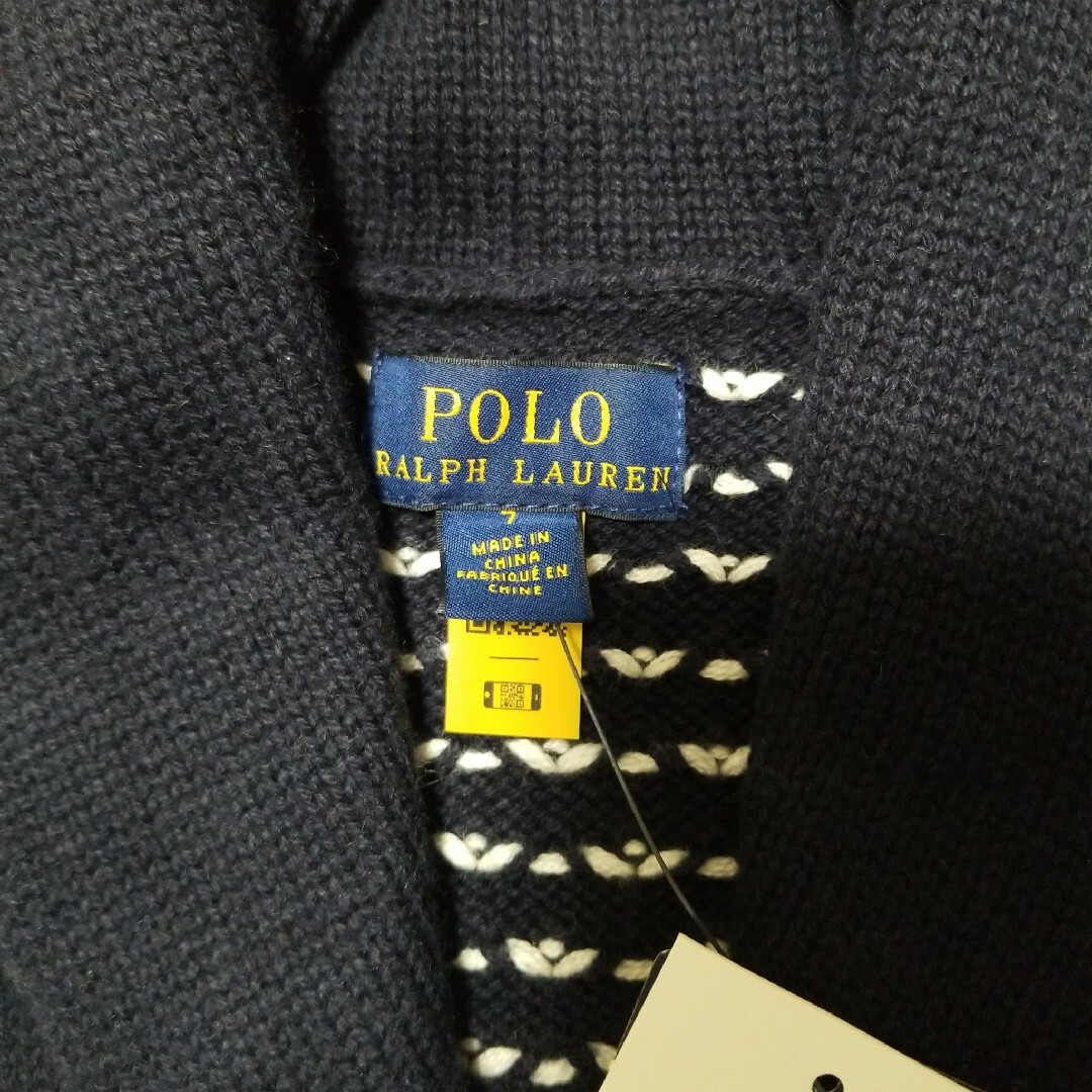 POLO RALPH LAUREN(ポロラルフローレン)のポロラルフローレン ニット アウター キッズ/ベビー/マタニティのキッズ服女の子用(90cm~)(ジャケット/上着)の商品写真