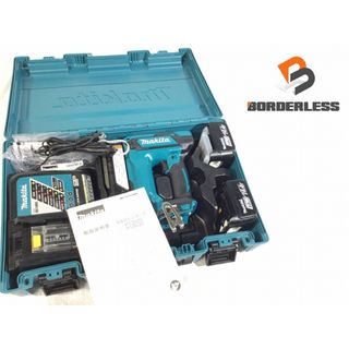 マキタ(Makita)の☆美品☆ makita マキタ 14.4V 35ｍｍ 充電式ピンタッカ PT352D 青/ブルー バッテリー2個(14.4V 5.0Ah) 充電器+ケース 86170(工具)