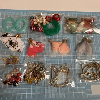 アクセサリー　ハンドメイド　資材セット　①(各種パーツ)