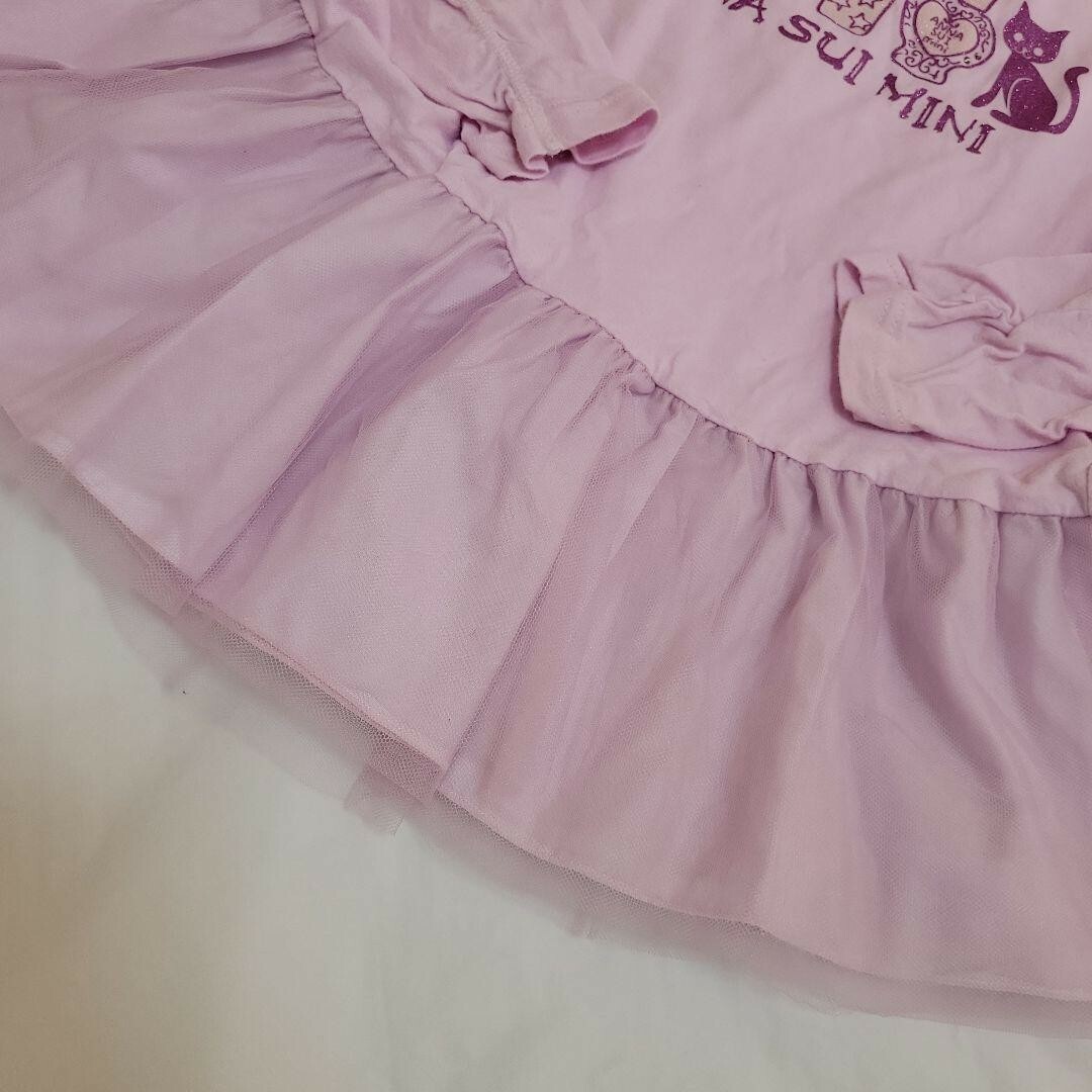 ANNA SUI mini(アナスイミニ)の♥️手洗い可♥️【ANNA SUI Mini】140 ピンク 猫 カットソー キッズ/ベビー/マタニティのキッズ服女の子用(90cm~)(Tシャツ/カットソー)の商品写真