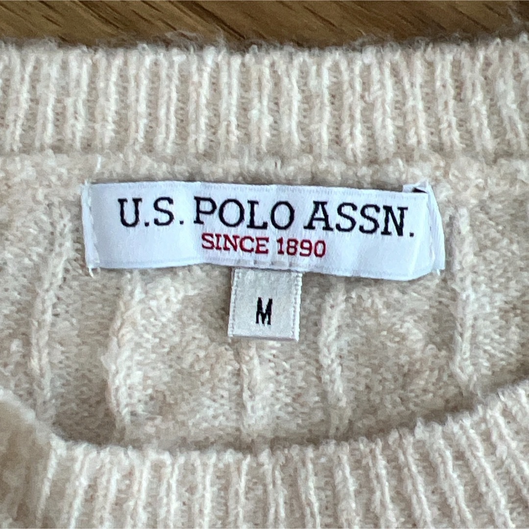 Ralph Lauren(ラルフローレン)のポロラルフローレン　新品未使用　セーター　ニット　Mサイズ　ベージュ レディースのトップス(ニット/セーター)の商品写真