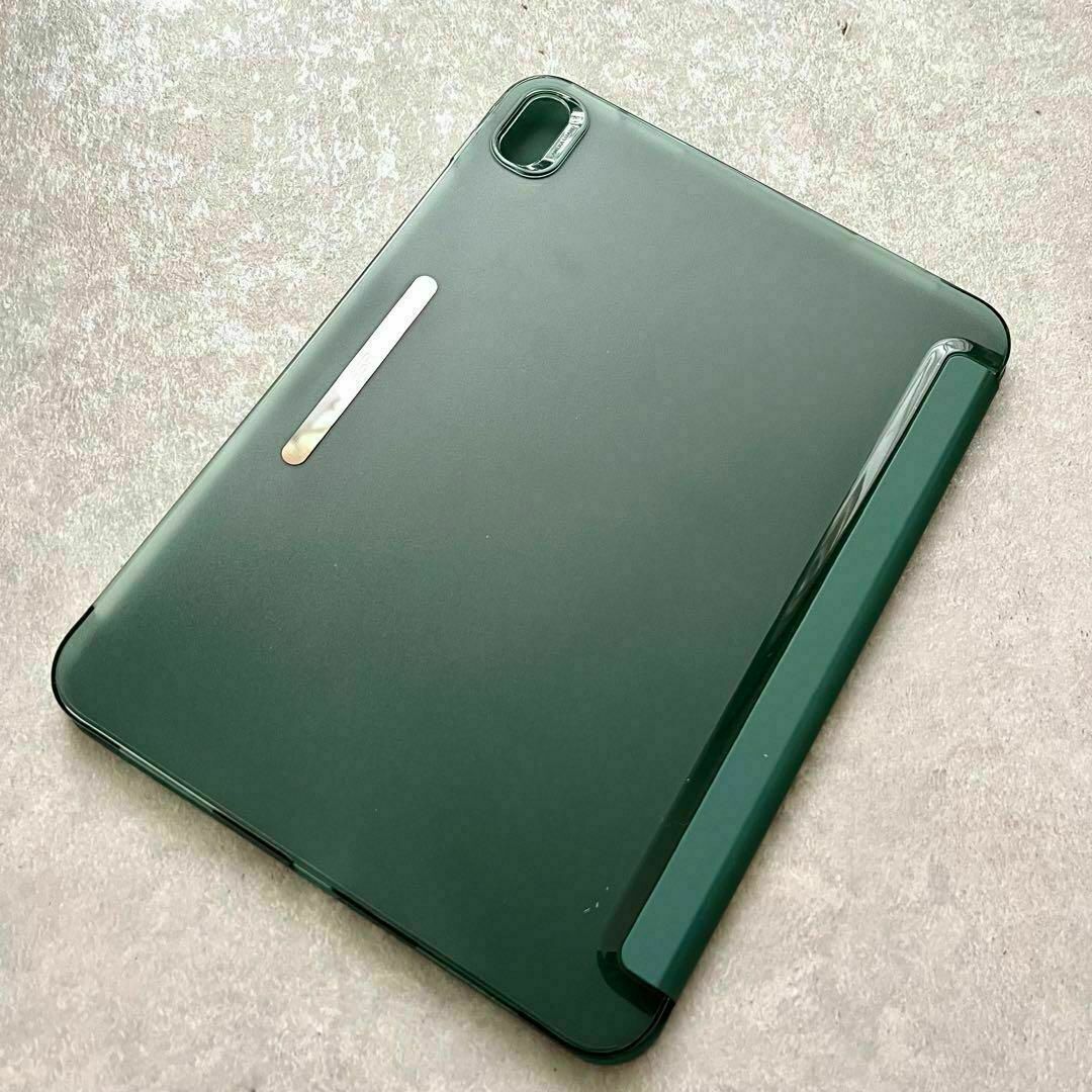 iPad 10 ケース　カバー　iPadケース　グリーン　10.9インチ　スタン スマホ/家電/カメラのPC/タブレット(PC周辺機器)の商品写真