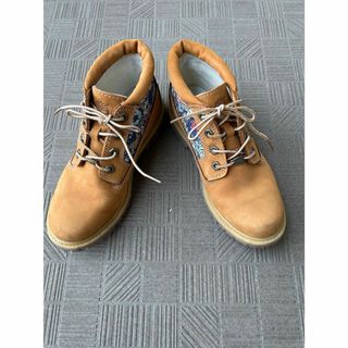 ティンバーランド(Timberland)のティンバーランド　Timberland オシャレ　花柄　ショートブーツ　23.5(ブーツ)