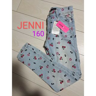 ジェニィ(JENNI)の【新品】ジェニィ　デニム　パンツ　さくらんぼ　ジーンズ　ボトムス　女の子　160(パンツ/スパッツ)