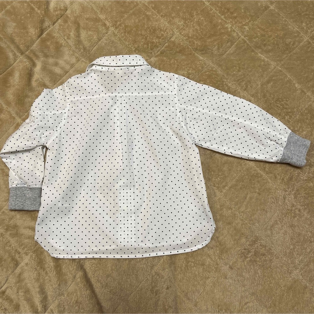 apres les cours(アプレレクール)のaprès les cours  シャツ　ドット柄　100サイズ キッズ/ベビー/マタニティのキッズ服男の子用(90cm~)(ブラウス)の商品写真