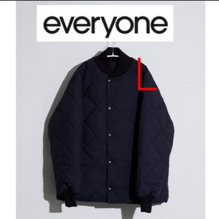 ワンエルディーケーセレクト(1LDK SELECT)のeveryone random quilted jacket BLACK L(ブルゾン)