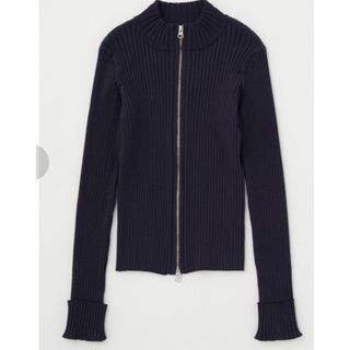 マウジー(moussy)のMOUSSY マウジー　STAND NECK ZIP UP RIB ニット(ニット/セーター)