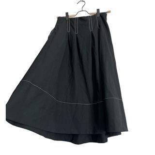 スコットクラブ(SCOT CLUB)のFENNEL ステッチデザインスカート  ブラック(ロングスカート)
