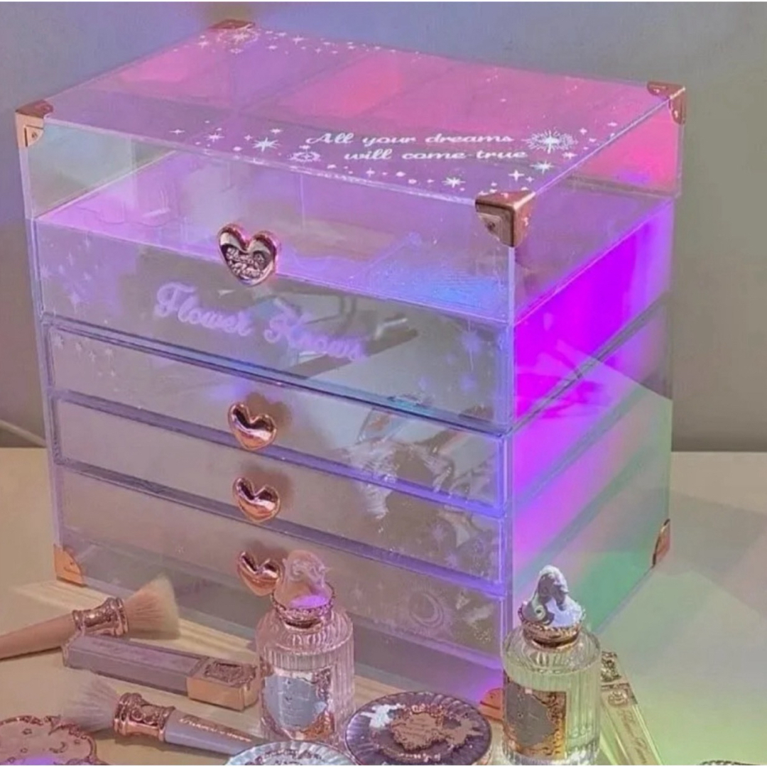 フラワーノーズ　ユニコーンシリーズ　 メイクボックス　空箱 コスメ/美容のメイク道具/ケアグッズ(メイクボックス)の商品写真