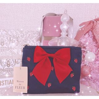 メゾンドフルール(Maison de FLEUR)の早い者勝ち♡レア♡入手困難♡いちご♡ロリータ♡希少♡リズリサ♡姫系♡リボン♡量産(ポーチ)