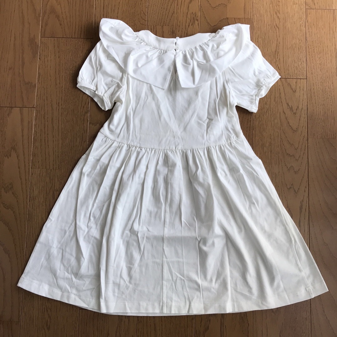 ZARA KIDS(ザラキッズ)のザラ キッズ　ZARA kids フリル　ワンピース　140 ホワイト キッズ/ベビー/マタニティのキッズ服女の子用(90cm~)(ワンピース)の商品写真