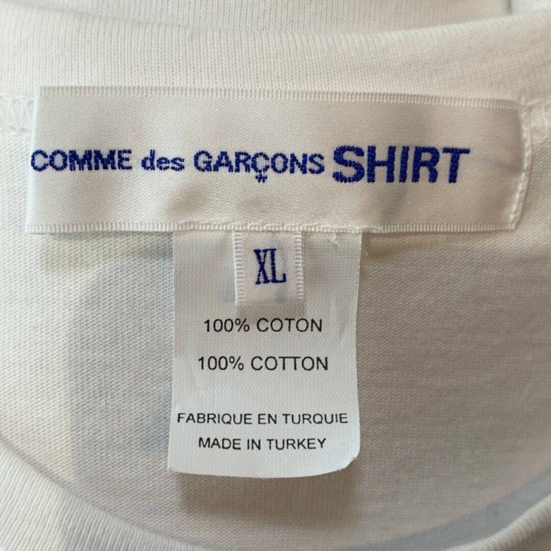 COMME des GARCONS(コムデギャルソン)のCOMME des GARCONS SHIRT コムデギャルソンシャツ 21AW KAWS カウズ プリントTシャツ ホワイト FH-T007 Size XL メンズのトップス(Tシャツ/カットソー(半袖/袖なし))の商品写真