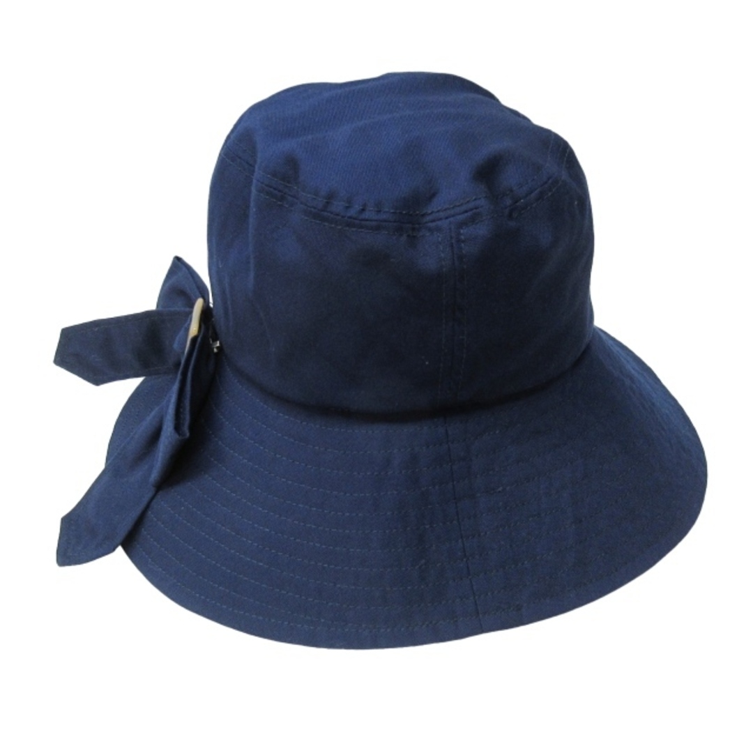 CA4LA(カシラ)のカシラ CA4LA バケットハット 帽子 リボン つば裏総柄 ネイビー レディースの帽子(その他)の商品写真