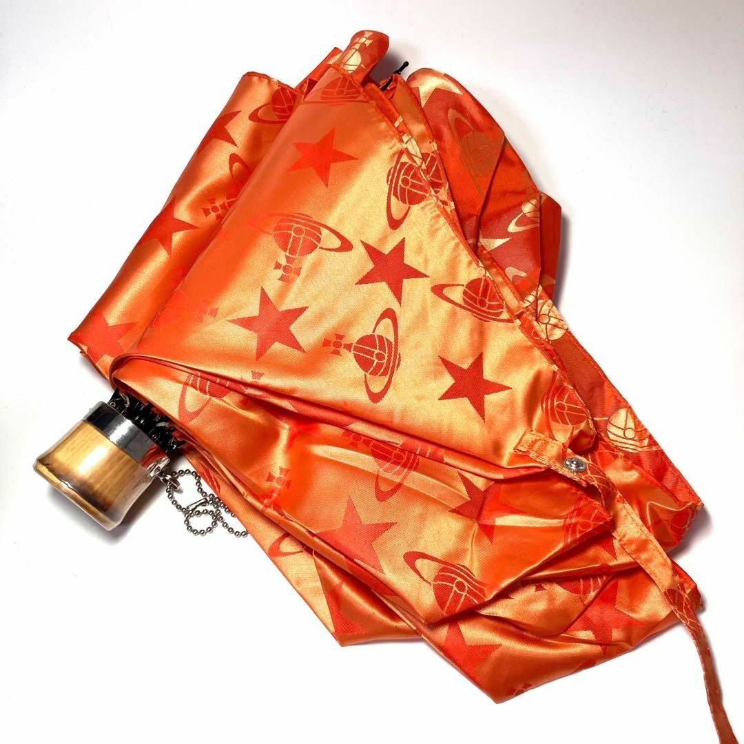 Vivienne Westwood(ヴィヴィアンウエストウッド)の【新品】 ヴィヴィアン 折りたたみ晴雨兼用傘 晴雨兼用 遮光・UV99% レディースのファッション小物(傘)の商品写真