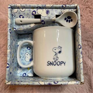 スヌーピー(SNOOPY)の激レア！SNOOPYスヌーピー　スプーン付きマグカップ　廃盤(グラス/カップ)