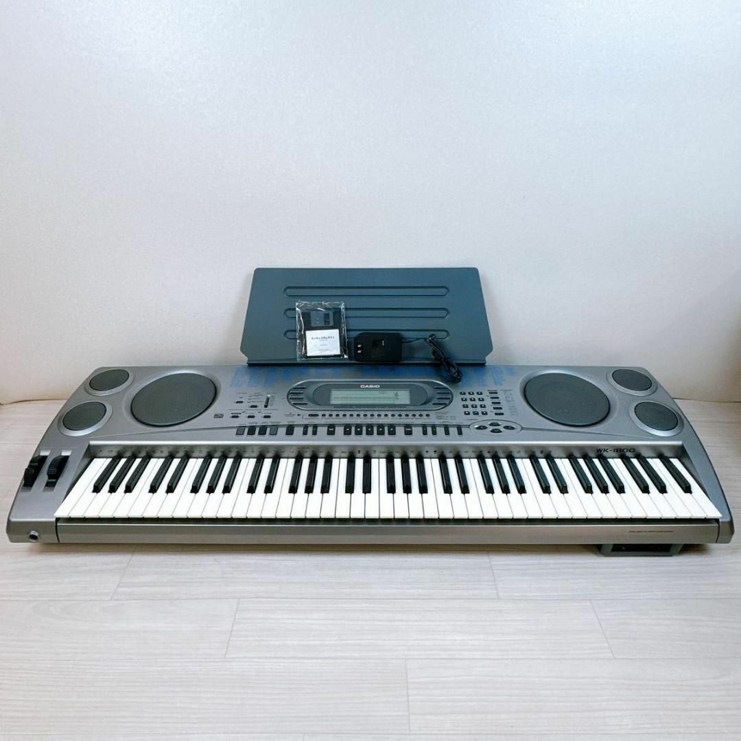 【動作良好】CASIO カシオ 76鍵盤 シンセサイザー WK-1800