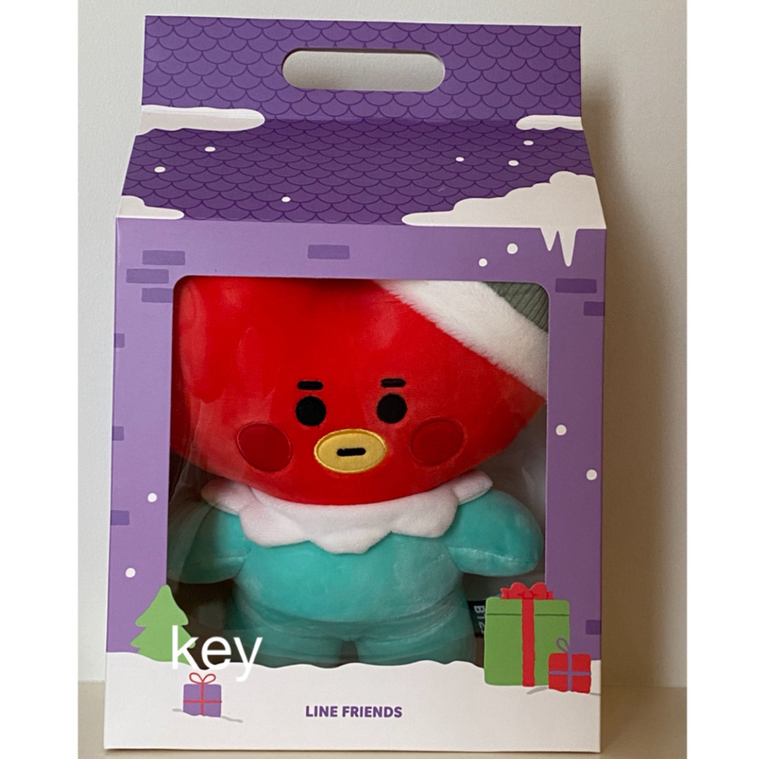 防弾少年団(BTS)(ボウダンショウネンダン)のbt21 ホリデー クリスマス ぬいぐるみ TATA タタ btsテヒョン エンタメ/ホビーのおもちゃ/ぬいぐるみ(キャラクターグッズ)の商品写真