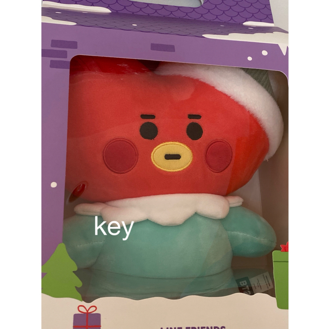 防弾少年団(BTS)(ボウダンショウネンダン)のbt21 ホリデー クリスマス ぬいぐるみ TATA タタ btsテヒョン エンタメ/ホビーのおもちゃ/ぬいぐるみ(キャラクターグッズ)の商品写真