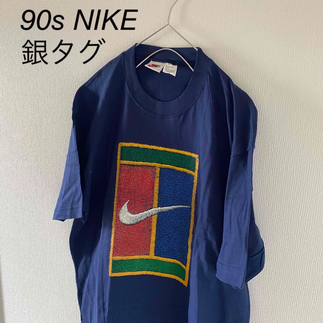 NIKE(ナイキ)の90sNIKEナイキ銀タグtシャツ半袖メンズネイビー紺 メンズのトップス(Tシャツ/カットソー(半袖/袖なし))の商品写真
