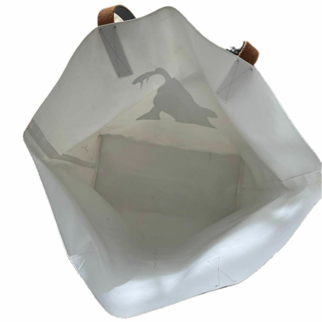 Marni(マルニ)の【希少】MARNI トートバッグ 恐竜 A4 大きめ 肩掛け ホワイト タグ レディースのバッグ(トートバッグ)の商品写真