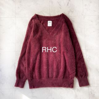 ロンハーマン(Ron Herman)の RHC ロンハーマン　V-neck shaggy Knit シャギーニット(ニット/セーター)