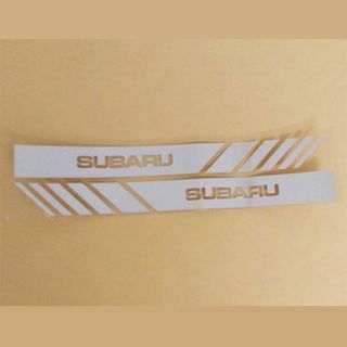 スバル(スバル)のSUBARU　スバル　ドアミラーステッカー　シルバーホワイト（白）１セット(車外アクセサリ)