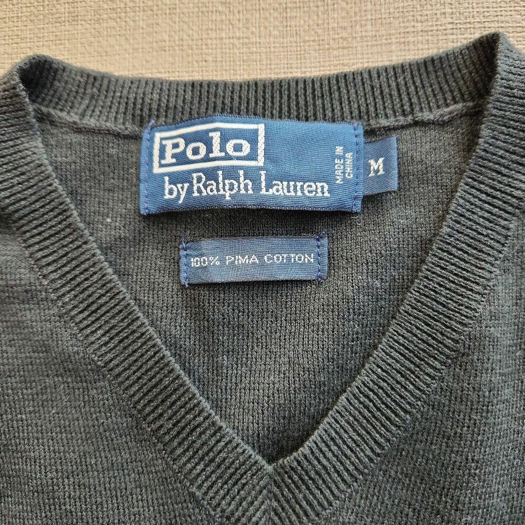 POLO RALPH LAUREN(ポロラルフローレン)のラルフローレン　ニット　ベスト　紺 レディースのトップス(ベスト/ジレ)の商品写真