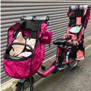 子供載せ自転車レインカバー  前後セット(自動車用チャイルドシートカバー)