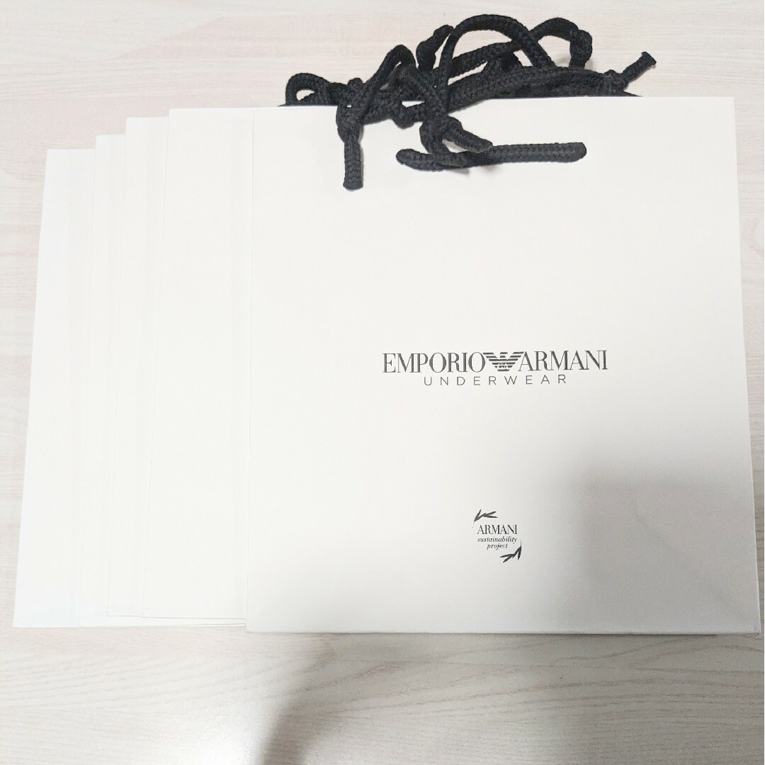 Emporio Armani(エンポリオアルマーニ)のEMPORIO ARMANI ショッパー 5枚 レディースのバッグ(ショップ袋)の商品写真