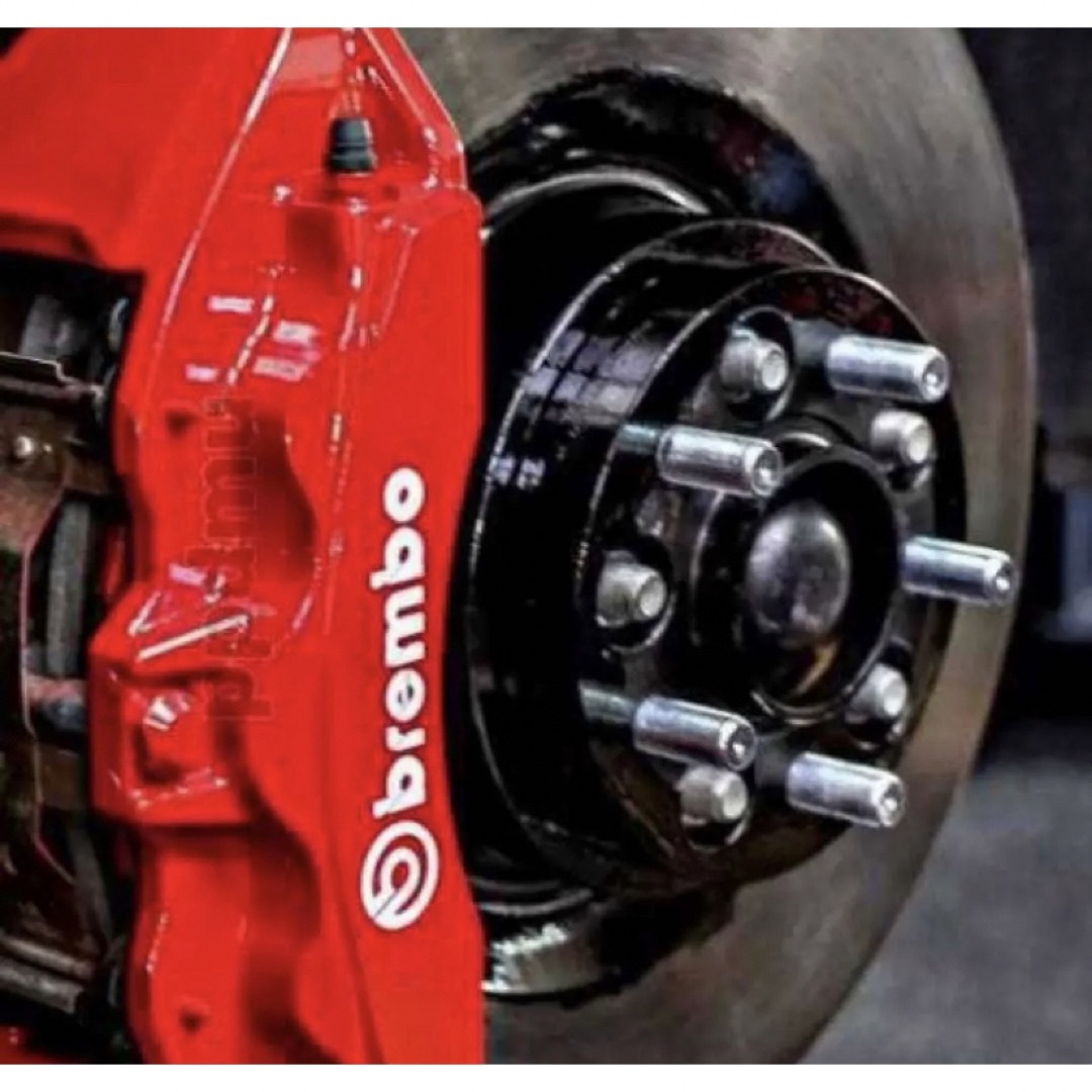 brembo ブレンボ ブレーキキャリパーステッカー 耐久耐熱【シルバータイプ】 自動車/バイクのバイク(ステッカー)の商品写真