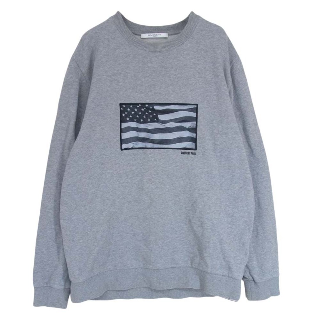 GIVENCHY(ジバンシィ)のGIVENCHY ジバンシィ 7348-653 American Flag sweater アメリカン フラッグ スウェット グレー系 L【中古】 メンズのトップス(スウェット)の商品写真