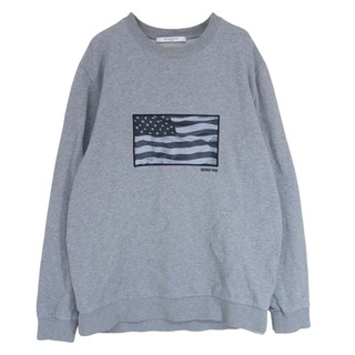 ジバンシィ(GIVENCHY)のGIVENCHY ジバンシィ 7348-653 American Flag sweater アメリカン フラッグ スウェット グレー系 L【中古】(スウェット)