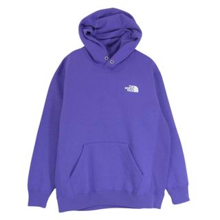 ザノースフェイス(THE NORTH FACE)のTHE NORTH FACE ノースフェイス NT62040 Back Square Logo Hoodie バック スクエア ロゴ フーディー パーカー パープル系 L【中古】(パーカー)