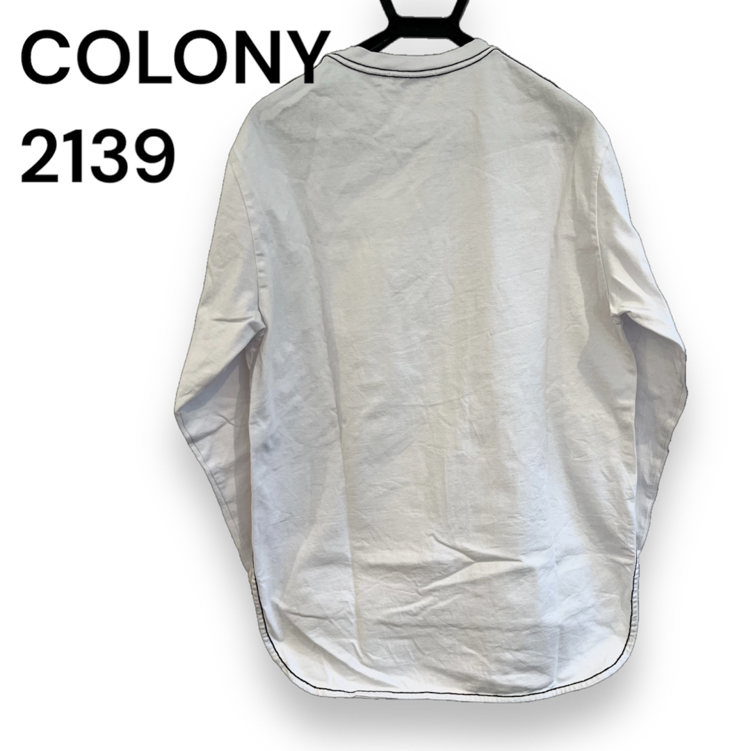 COLONY 2139(コロニートゥーワンスリーナイン)のコロニー2139 COLONY2139 前後差長袖 Tシャツ ロンT 白シャツ メンズのトップス(Tシャツ/カットソー(七分/長袖))の商品写真