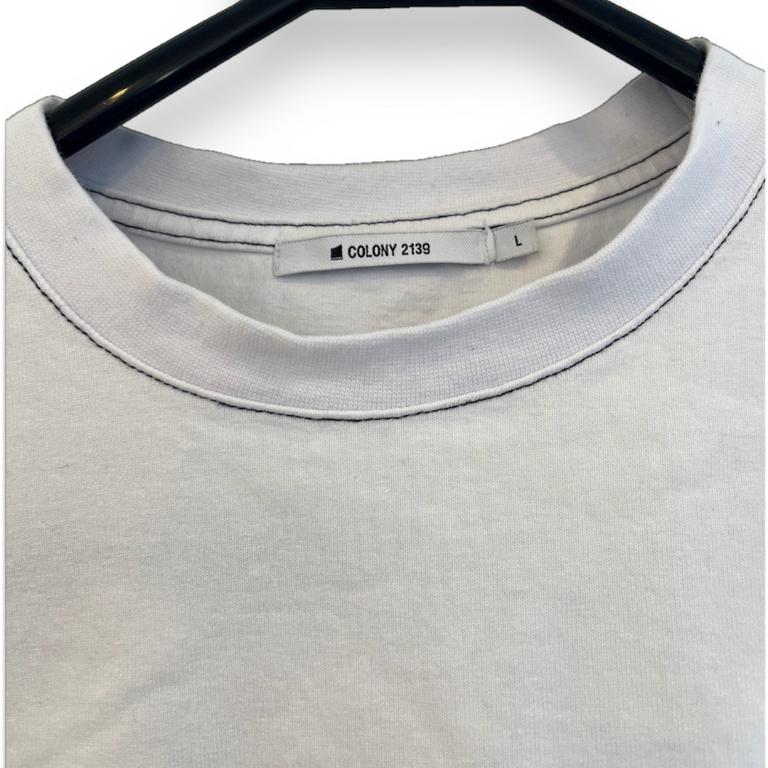 COLONY 2139(コロニートゥーワンスリーナイン)のコロニー2139 COLONY2139 前後差長袖 Tシャツ ロンT 白シャツ メンズのトップス(Tシャツ/カットソー(七分/長袖))の商品写真