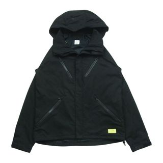 ジュンハシモト(junhashimoto)のjunhashimoto ジュンハシモト HEAD YELLOW LABEL ジップアップ ナイロン ジャケット 日本製 ブラック系 3【中古】(その他)