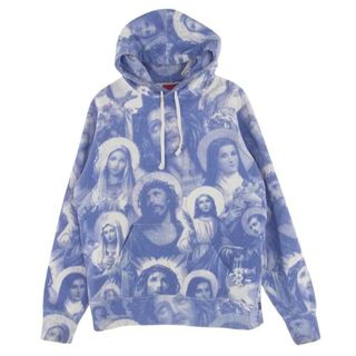 シュプリーム(Supreme)のSupreme シュプリーム パーカー 18AW Jesus and Mary Hooded Sweatshirt ジーザス アンド マリア フーデッド スウェット パーカー パープル系 S【中古】(パーカー)