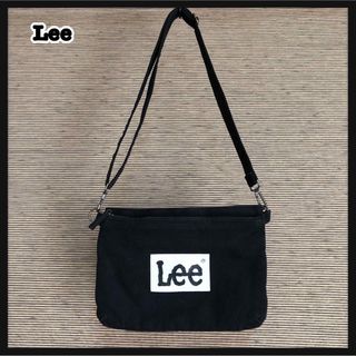 リー(Lee)の【リー】LEE　ショルダーバッグ　カバン　デカロゴ　ブラック黒　ポーチHY(ショルダーバッグ)