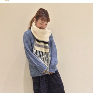 niko andニコアンド　オリジナルミックスヤーンマフラー美品