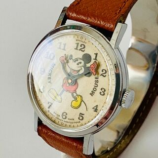 ブラッドレイ/BRADLEY【ミッキーマウス】手巻き 1970年代/アンティーク(腕時計(アナログ))