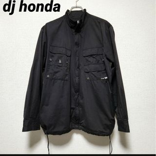 キココスタディノフ(KIKO KOSTADINOV)のdj honda ジップアップ シャツジャケット 黒ブラック(ブルゾン)