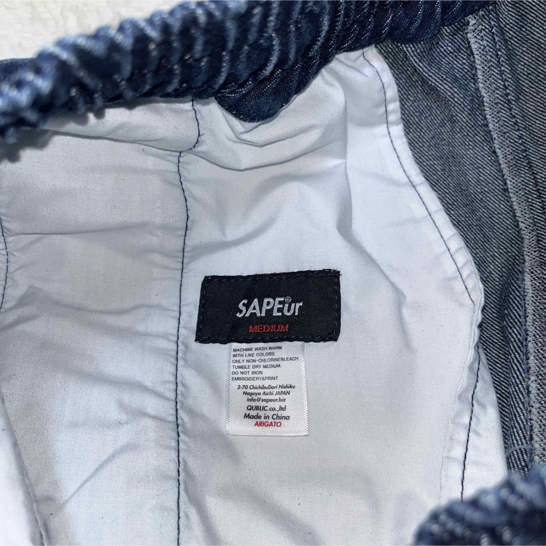 Supreme(シュプリーム)の美品✨希少初期型　サプール  デニム　ブルー　M TRACK PANTS メンズのパンツ(デニム/ジーンズ)の商品写真