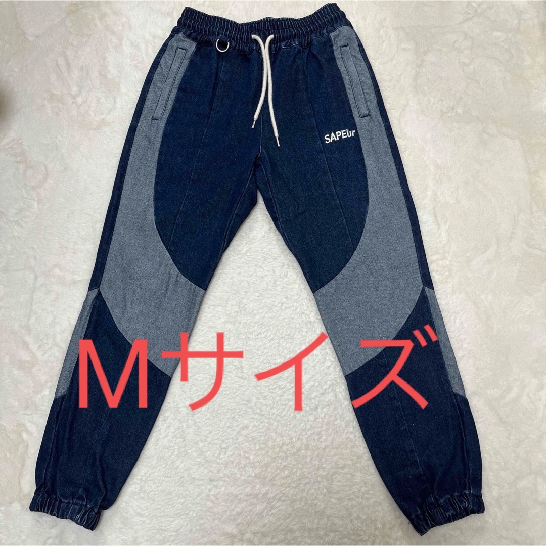 Supreme(シュプリーム)の美品✨希少初期型　サプール  デニム　ブルー　M TRACK PANTS メンズのパンツ(デニム/ジーンズ)の商品写真