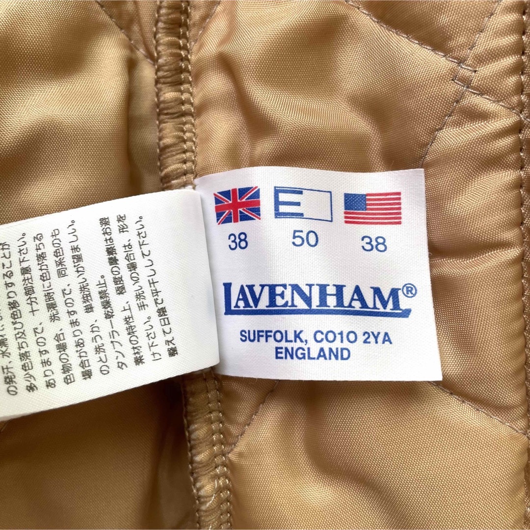 LAVENHAM(ラベンハム)の【極美品】ラベンハム　キルティングロングコート　フード レディースのジャケット/アウター(ロングコート)の商品写真