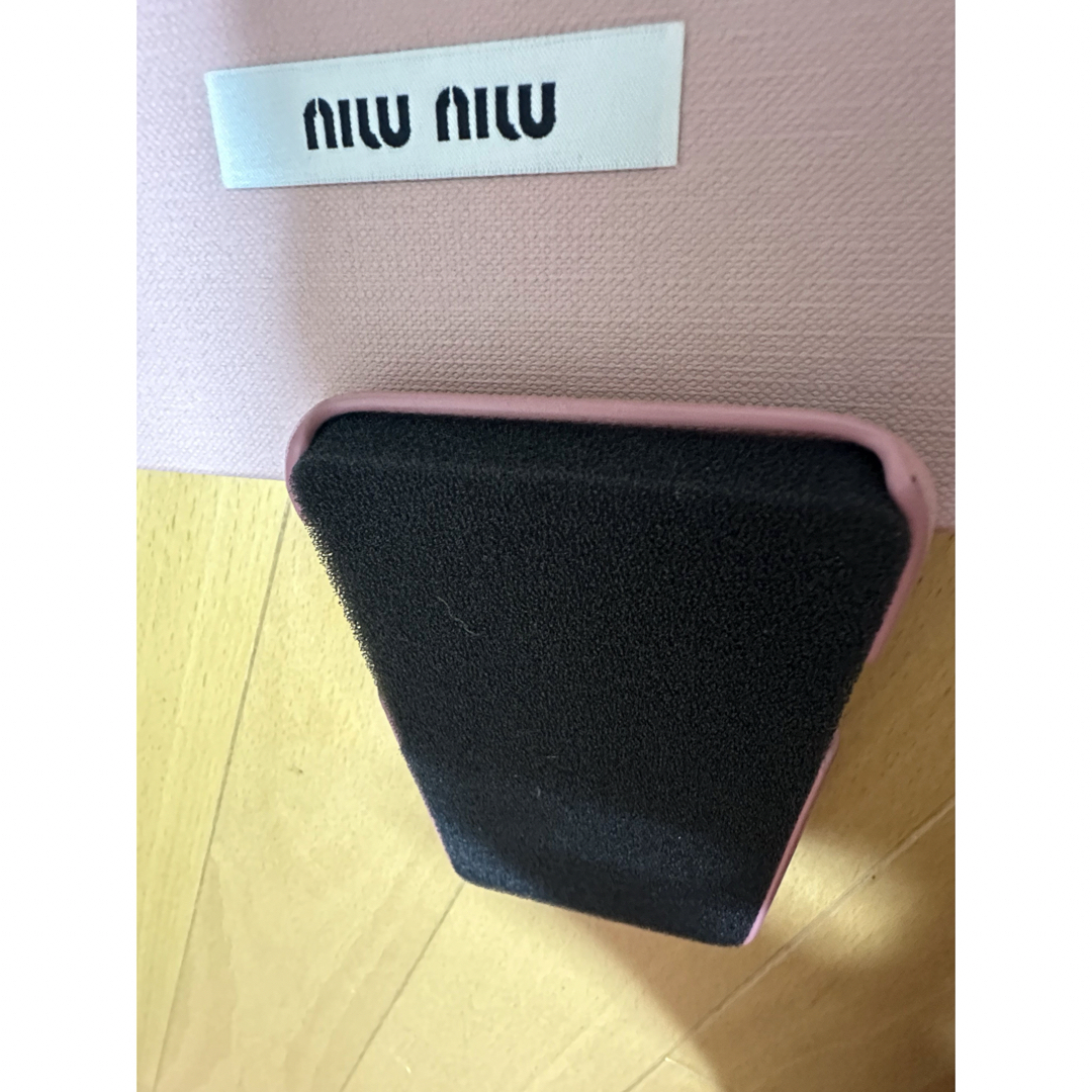 miumiu(ミュウミュウ)の　miumiuリング付き iPhoneX Xs iPhoneケース  スマホ/家電/カメラのスマホアクセサリー(iPhoneケース)の商品写真