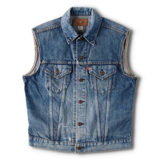 Levi's - 古着 70年代 リーバイス Levi's 71205-0217 カットオフ デニムベスト USA製 メンズL ヴィンテージ /evb004701