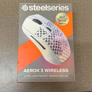 スティールシリーズ(SteelSeries)のsteelseries  AEROX3 WIRELESS 2022 SNOW (PC周辺機器)