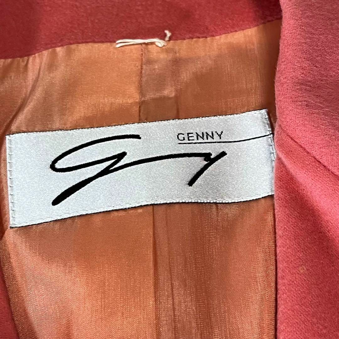 Genny(ジェニー)のGENNY イタリア製 アンゴラ混 テーラードジャケット ピンク ヴィンテージ レディースのジャケット/アウター(テーラードジャケット)の商品写真