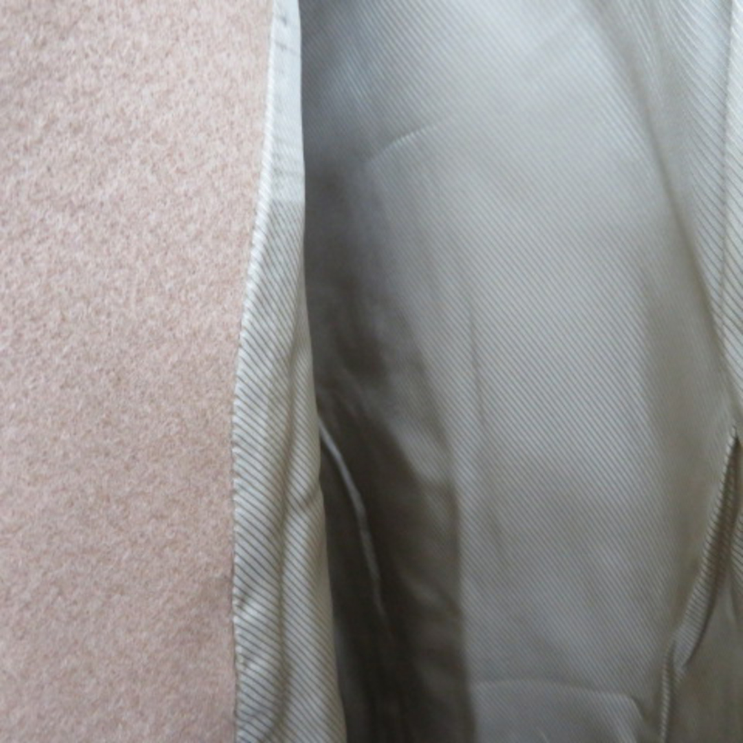 BOSCH(ボッシュ)のボッシュ オープンカラーコート ロング丈 無地 ウール カシミヤ混 38 レディースのジャケット/アウター(その他)の商品写真